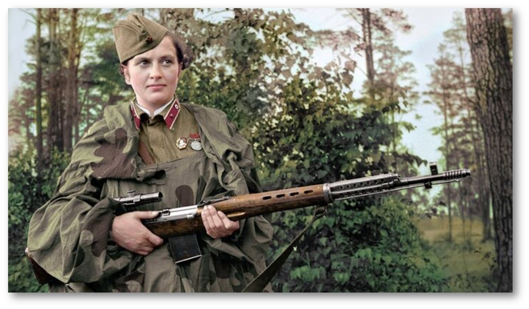 Людмила Павличенко и её верное оружие - СВТ-40