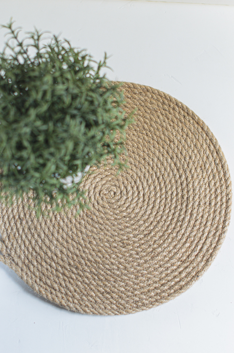 Салфетка 25 см из джутового каната 