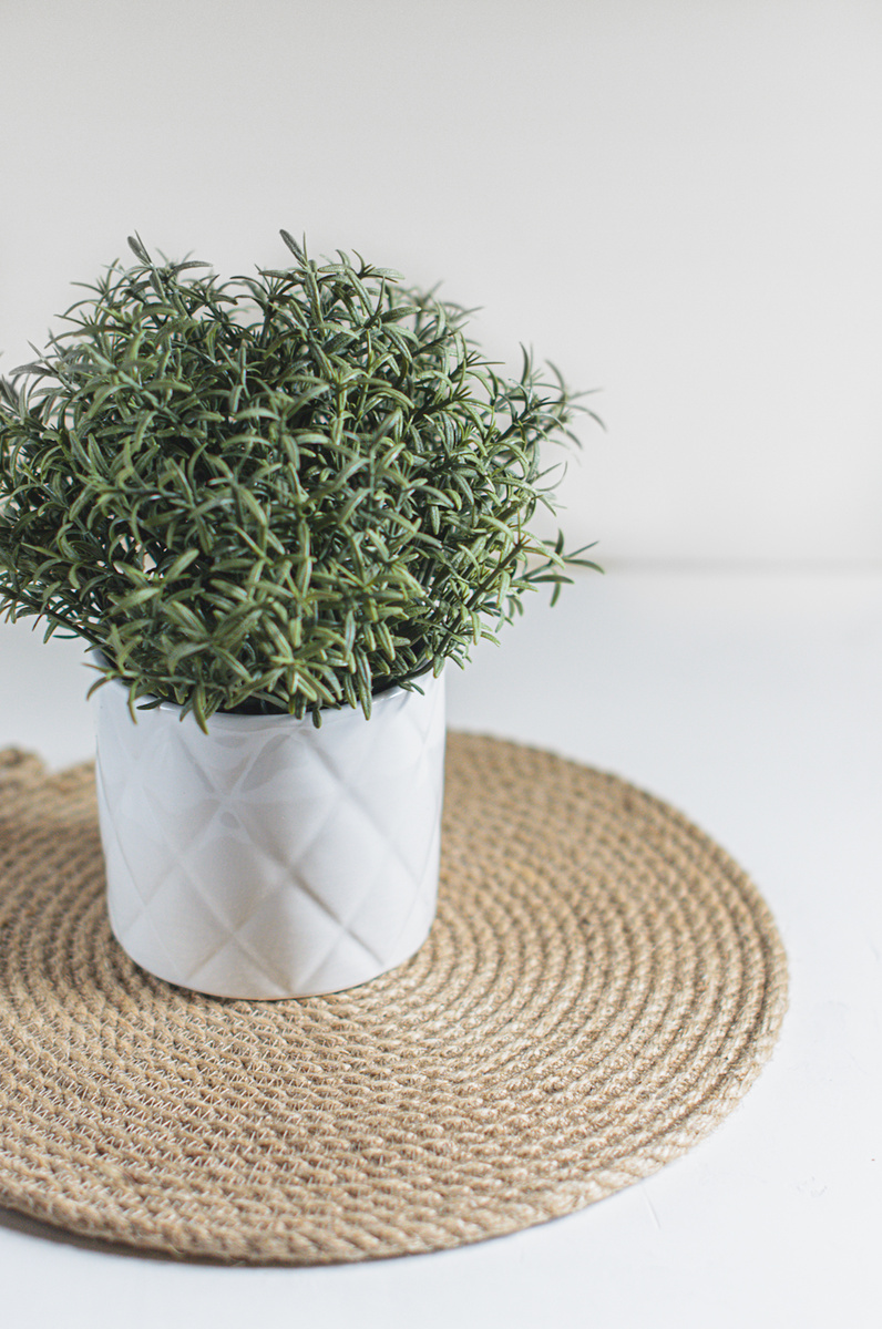 Салфетка 25 см из джутового каната 