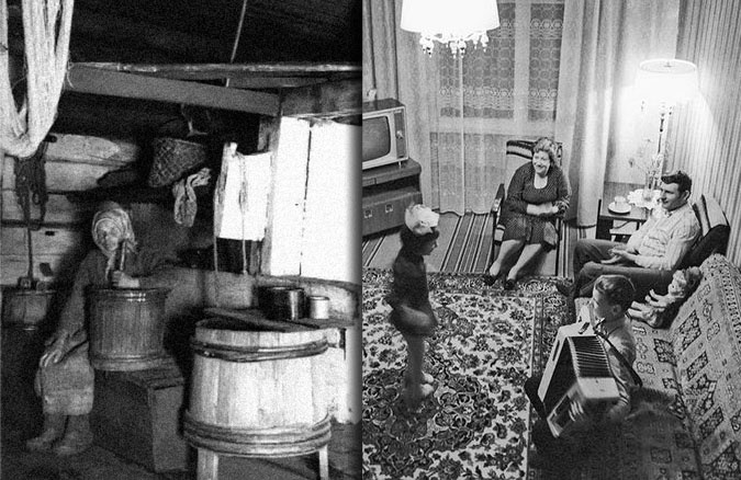 Поменяли ли советские граждане "шило на мыло", переехав из крестьянских изб в городские квартиры?