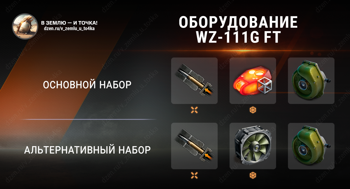 Оборудование для WZ-111G FT (World of Tanks / Мир танков)