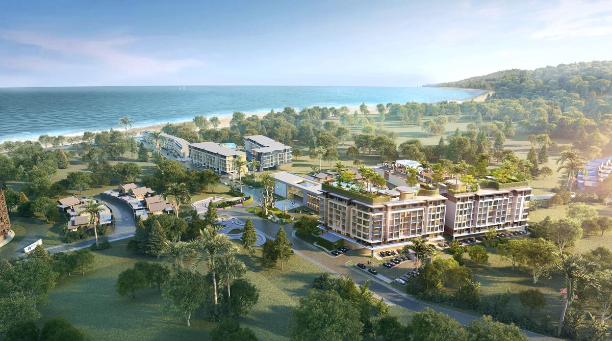 Новый комплекс апартаментов в пешей доступности от пляжа Найтон