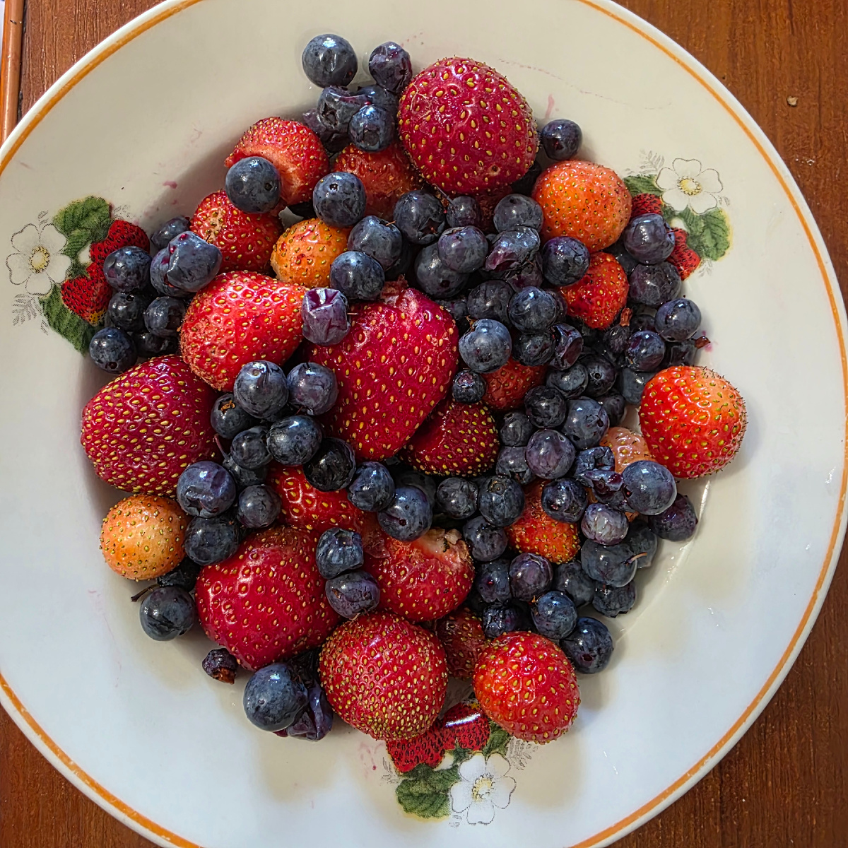 Сразу вкусноты вам в ленту. Клубника с грядки и голубика из леса. Всем привет, друзья 💖🌹🍓