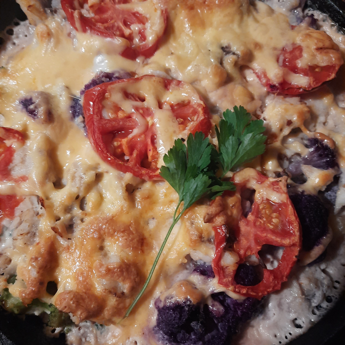 У меня цветная капуста была фиолетовая😊