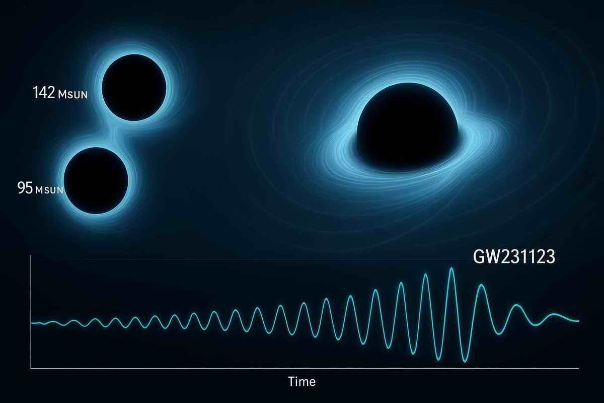 Слияние сверхмассивных чёрных дыр | Рекордный сигнал GW231123