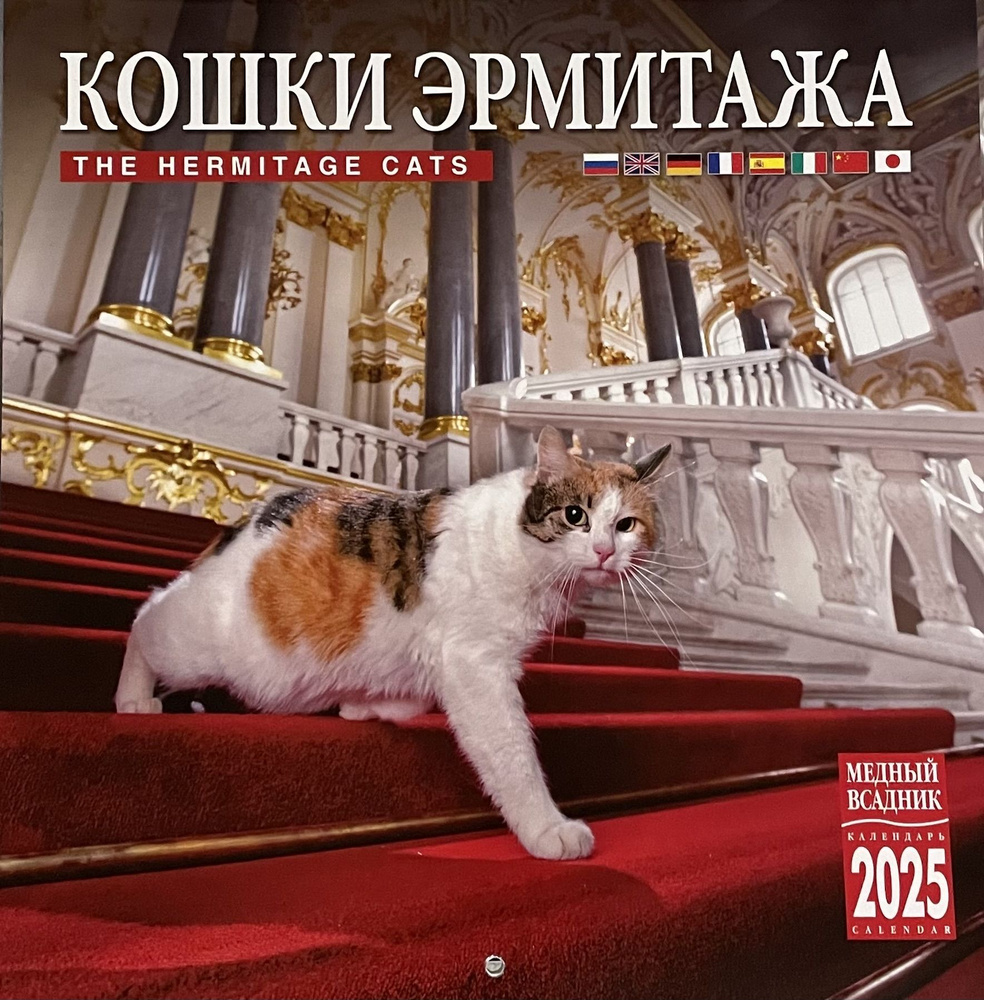 Кошка Маша на обложке календаря.