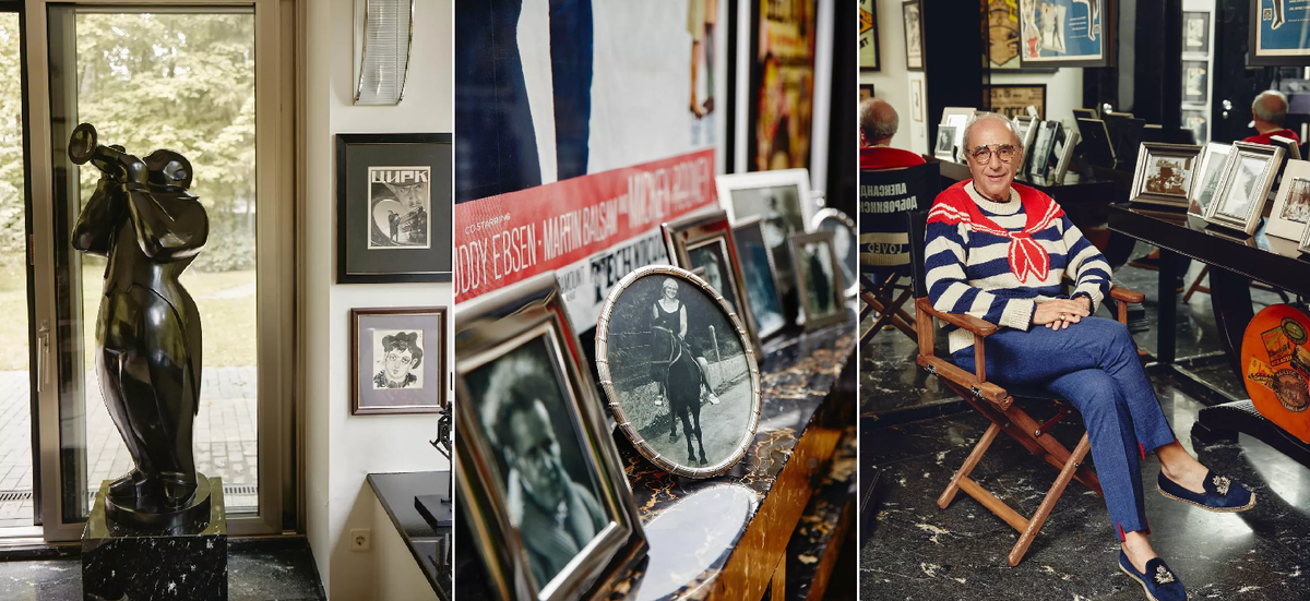 Александр Добровинский в отреставрированном доме Любови Орловой и Григория Александрова