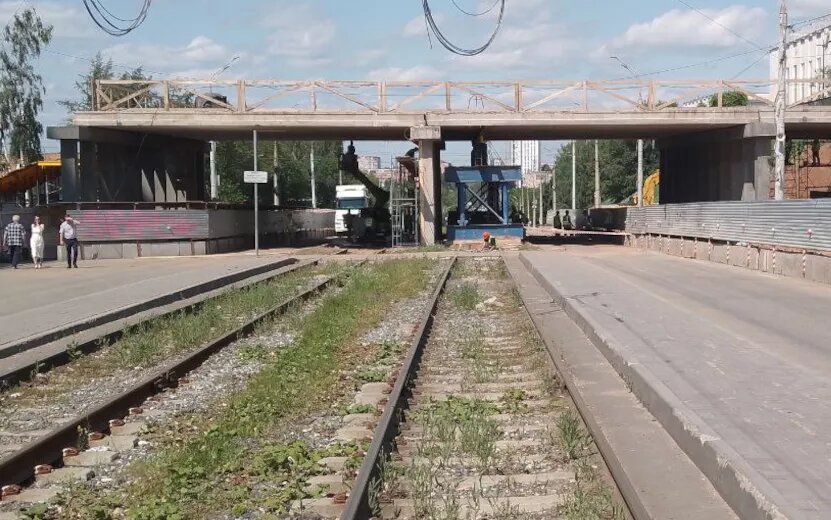    Ремонт пешеходной эстакады на К. Маркса продолжается в Ижевске