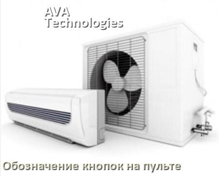 
Обозначение кнопок на пультах кондиционеров AVA Technologies что означает значок Fun Cool, Swing, Speed