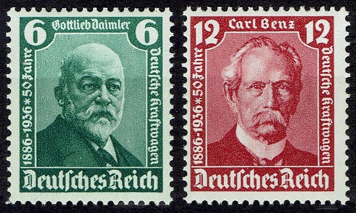 Немецкие почтовые марки 1936 г. 