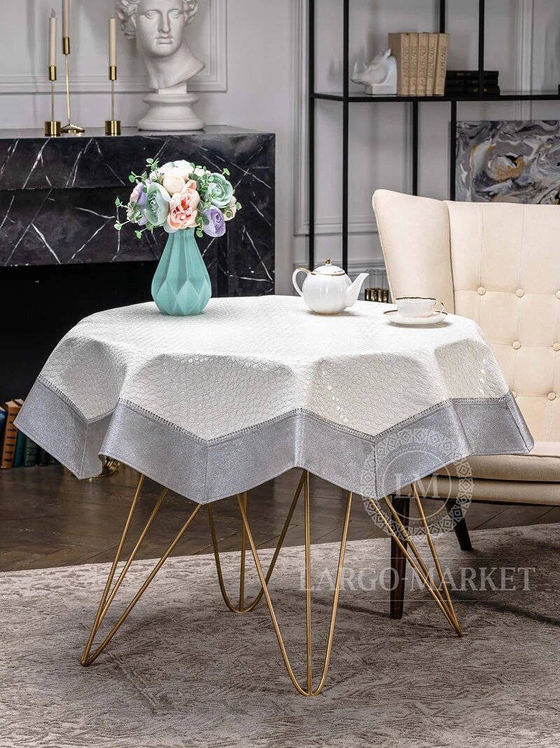 Скатерть из экокожи Ларго-маркет