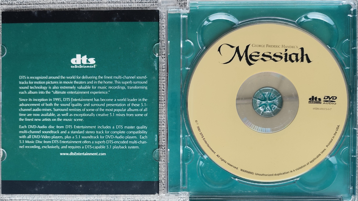 David Willcocks & The Mormon Tabernacle Choir & NightPro Symphony Orchestra "Messiah" - disc