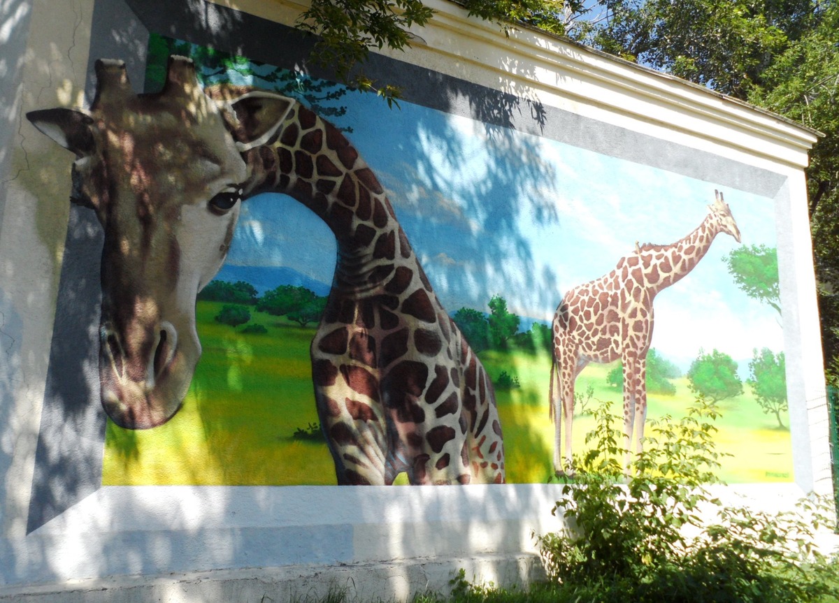 Жирафы, парк 22 съезда КПСС