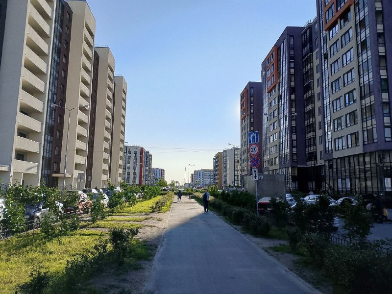 Новостройки в городе Санкт-Петербурге.