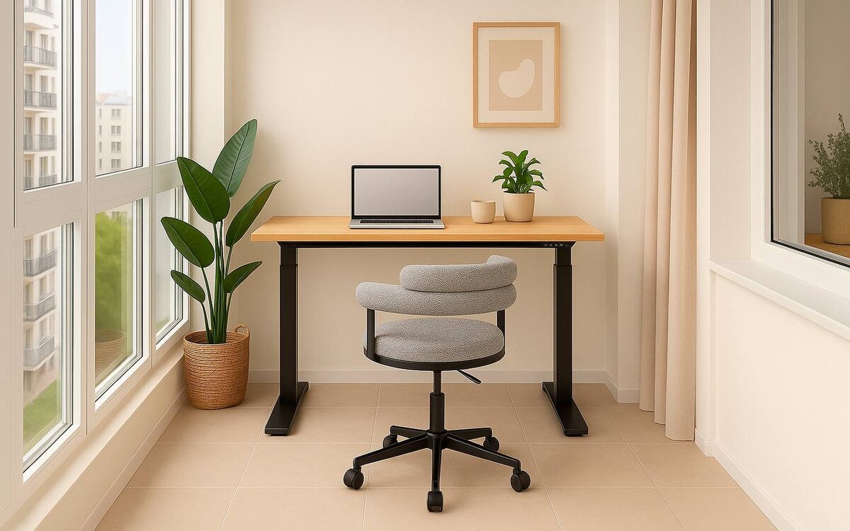 Рабочее место на балконе