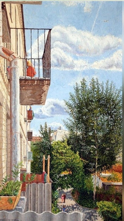 Игорь Белковский. «Балкон моего детства». 1975