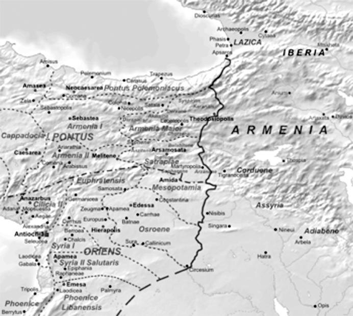 Римско-персидская граница по договору 387 года