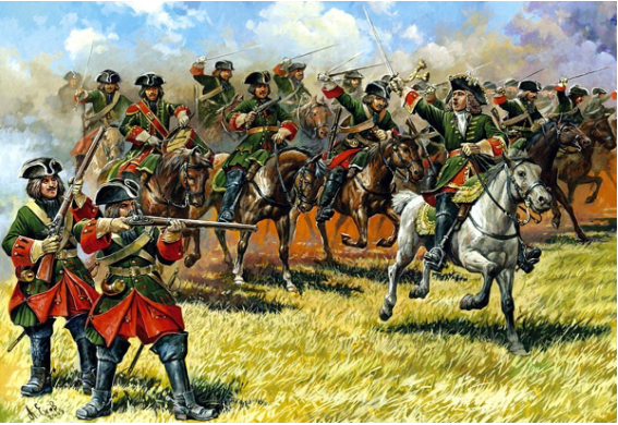 Русская армия в бою. XVIII век.