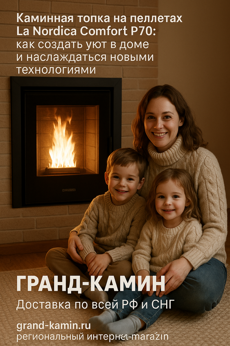    Каминная топка на пеллетах La Nordica Comfort P70: как создать уют в доме и наслаждаться новыми технологиями Kamin