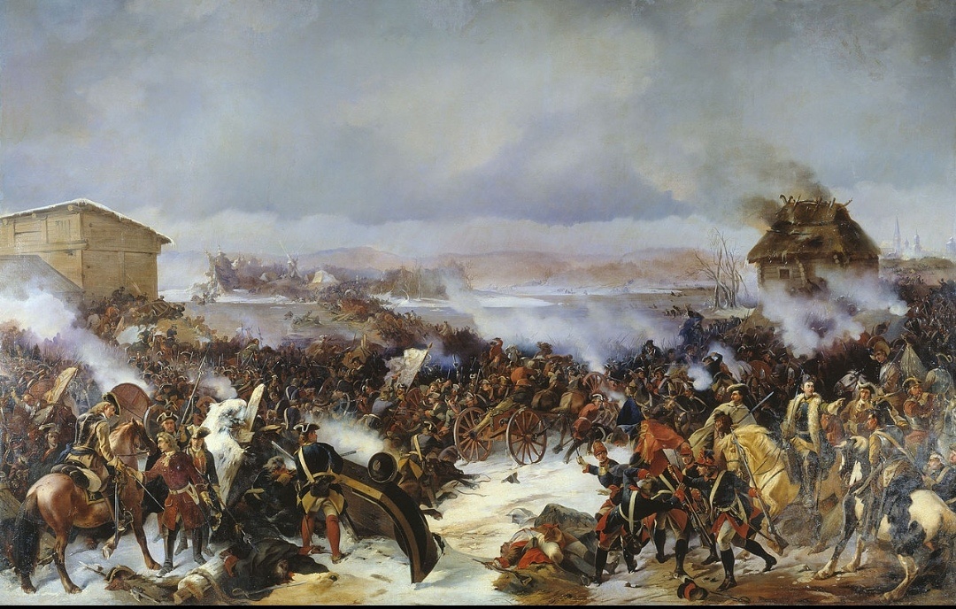 Картина А. Е. Коцебу "Битва при Нарве" 