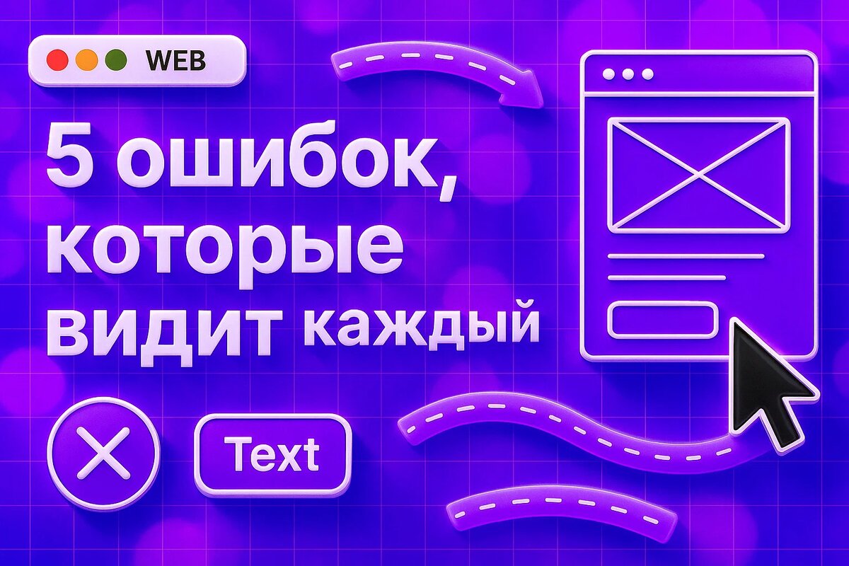 Что портит даже самый красивый сайт: 5 ошибок, которые видит каждый