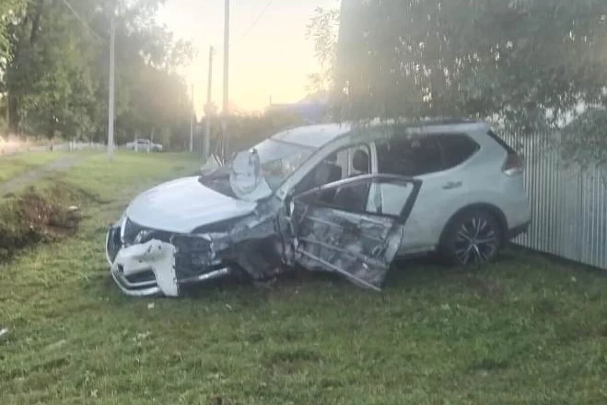    В ЕАО водитель разбил иномарку о столб и сбежал