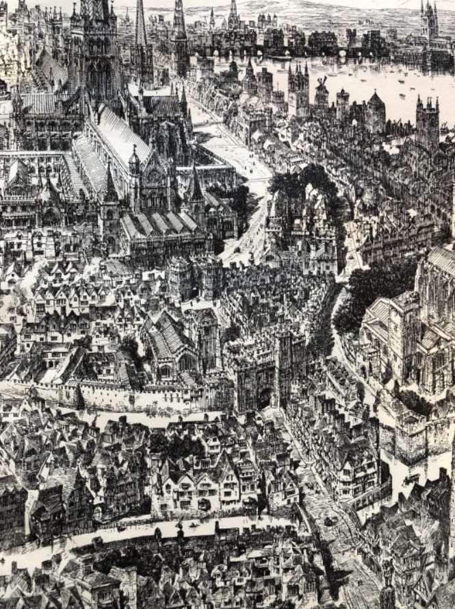 Старый Лондон и Собор Святого Павла. Общественное достояние