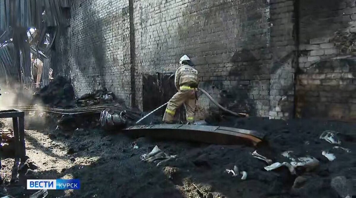    Курск: Завалы на территории АПЗ-20, где произошел пожар, разберут в течение месяца