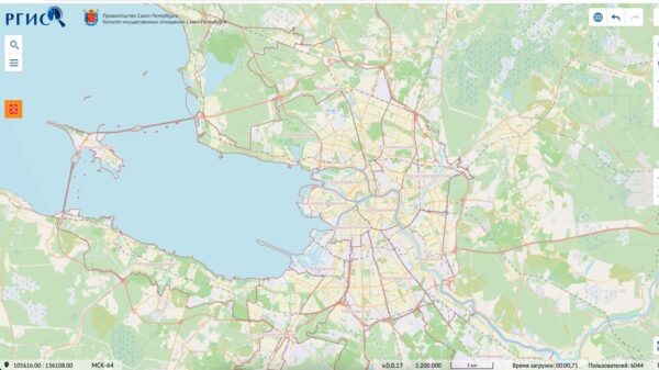 Региональная геоинформационная система Петербурга — это карта