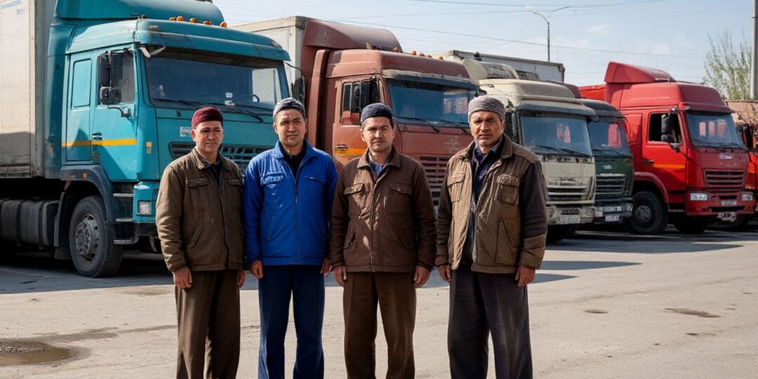 «Рассказывают, где мне стоять, где не стоять!»: мигранты заблокировали дорогу военному грузовику в Подмосковье