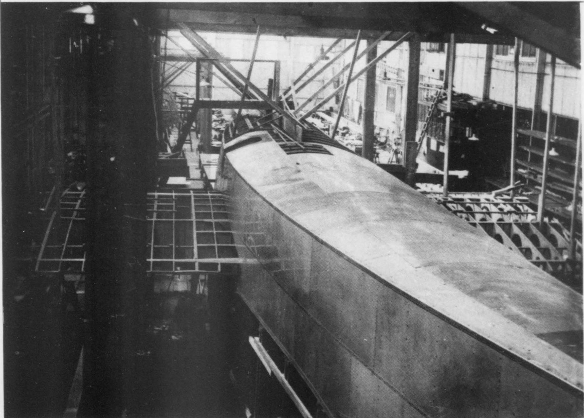 летающая лодка Air Yacht по время изготовления на заводе компании Supermarine в Вулстоне