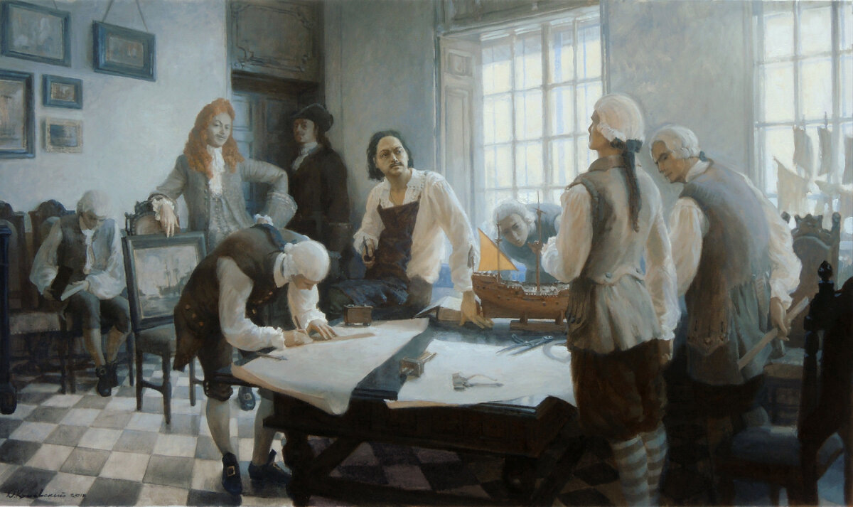 Ю.А.Кушевский. Экзамен Петра Великого