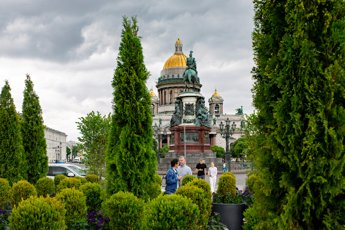 сад-трансформер на Синем мосту