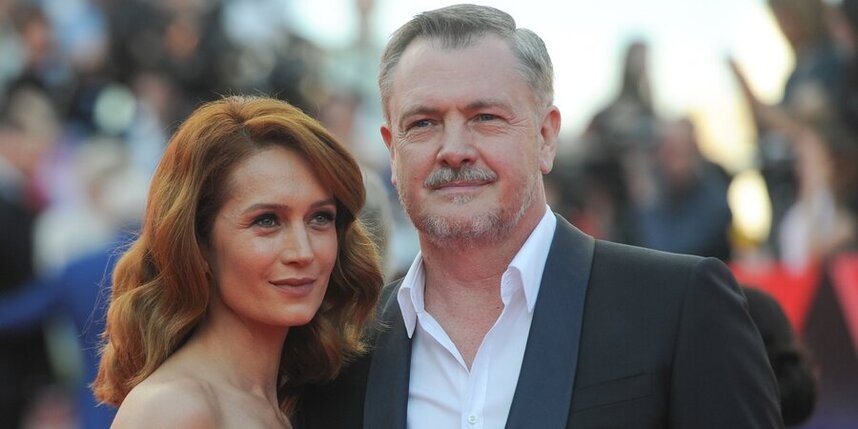    Режиссер Юрий Мороз с супругой актрисой Викторией Исаковой на церемонии открытия 38-го Московского международного кинофестиваляАндрей Любимов, агентство "Москва"