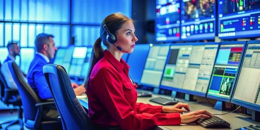 Рис. 1. Диспетчер современного производства за работой