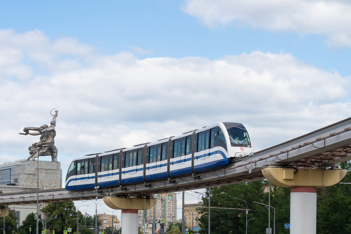 Московский монорельс: ноябрь 2004 - июнь 2025. На фото заключительный день работы 27 июня 2025 года.