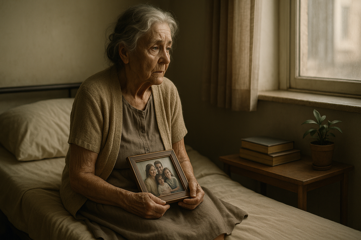 Позже они с детьми навестили Татьяну Васильевну в доме престарелых. Выглядела она уставшей, но спокойной.