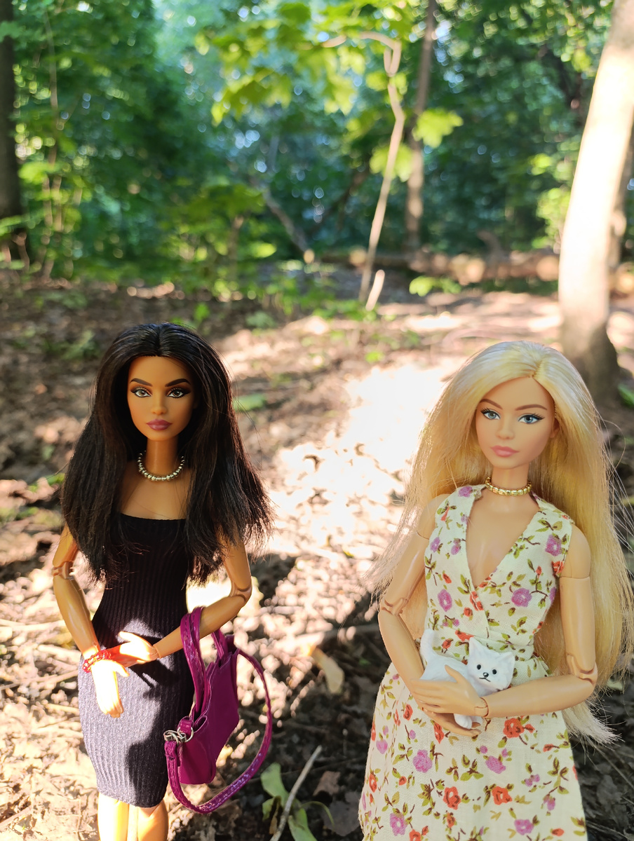 Сестры бродили по лесным тропинкам