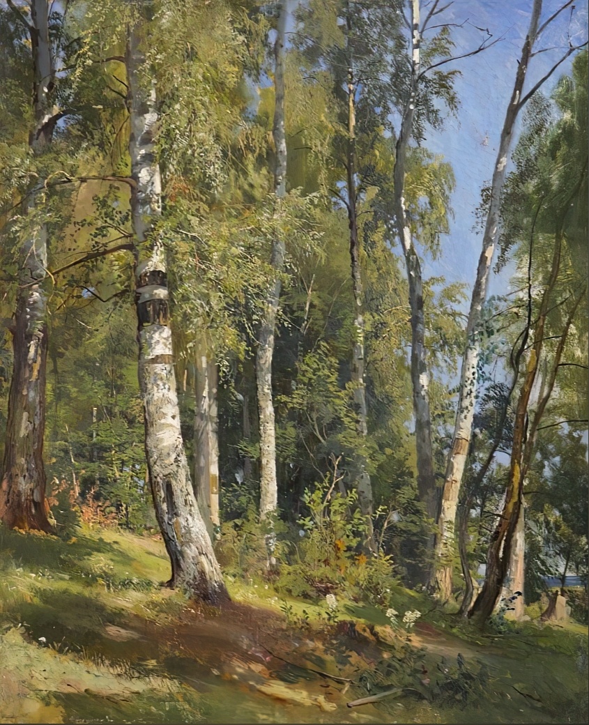 «Березовая роща», 1870 год. Холст, масло 56,5 х 46 см