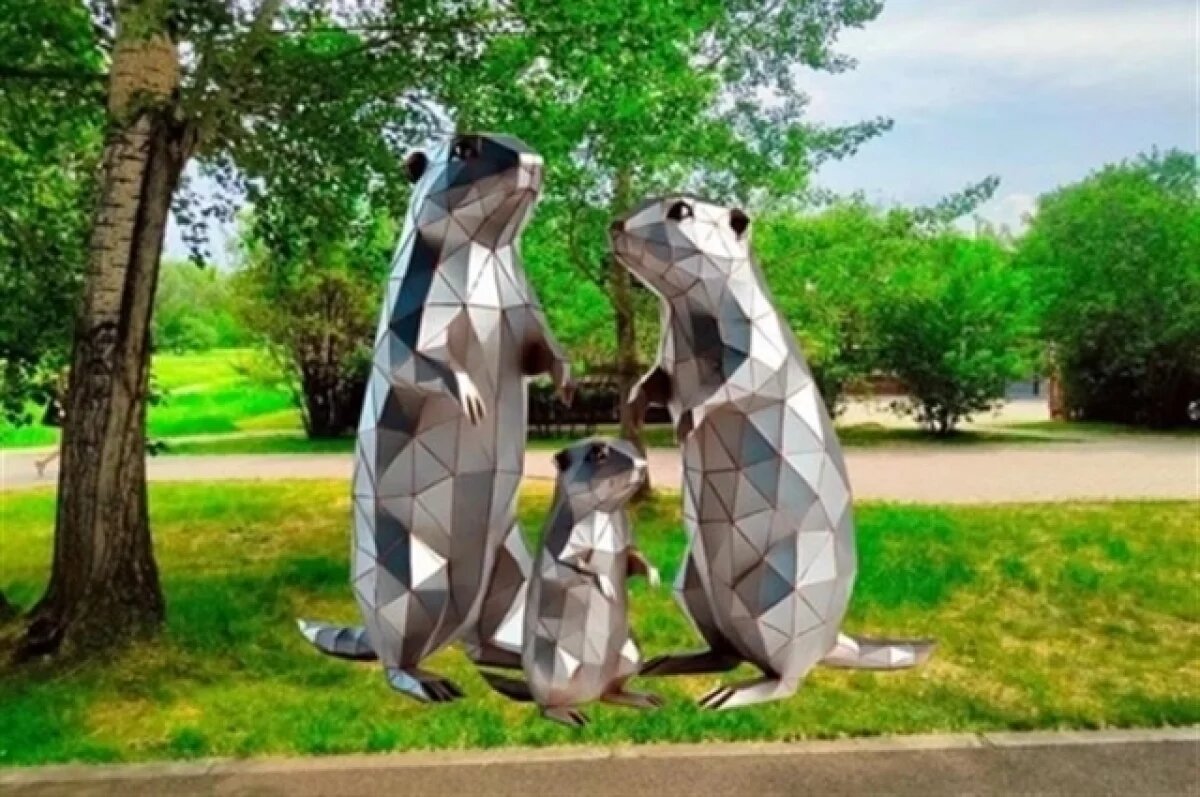    Семья сусликов.