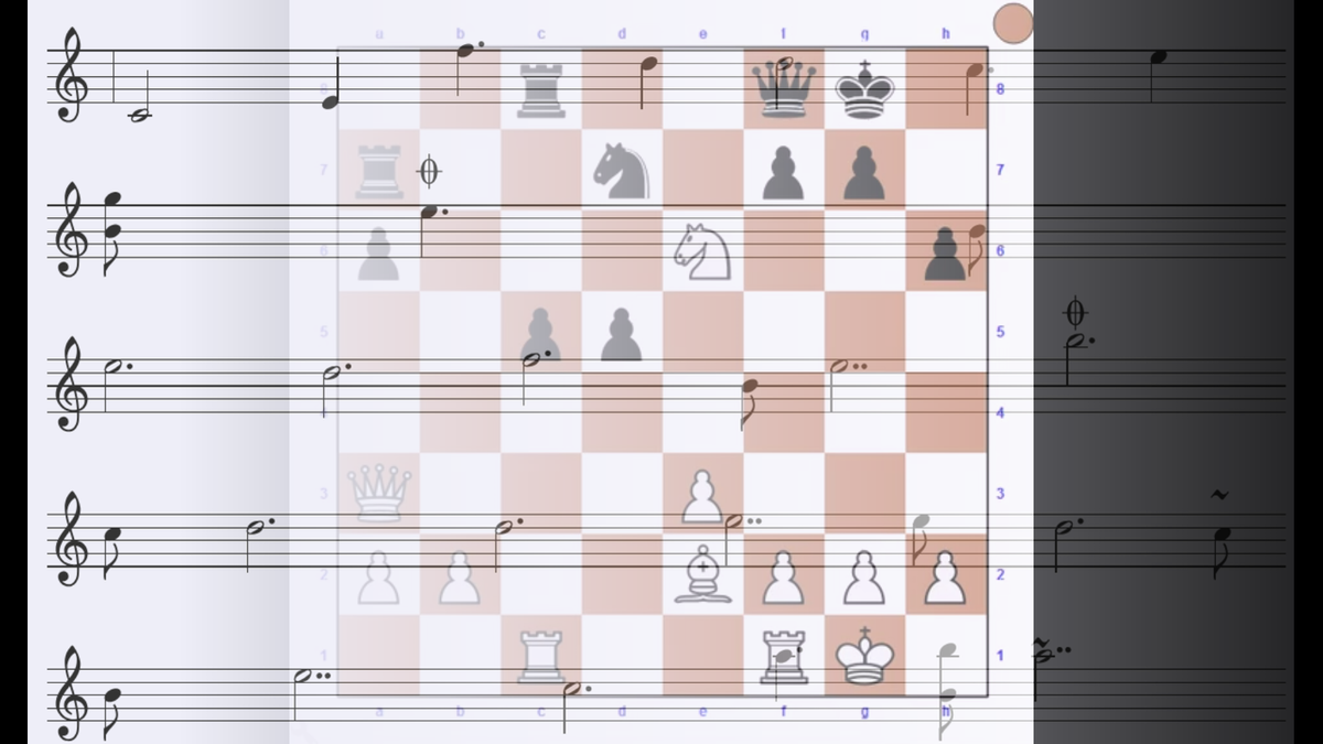 Как создать музыку и ноты из ходов шахмат.