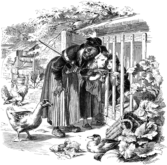 «Гензель и Гретель», иллюстрация Ф. Грот-Иоганна (1841—1892)