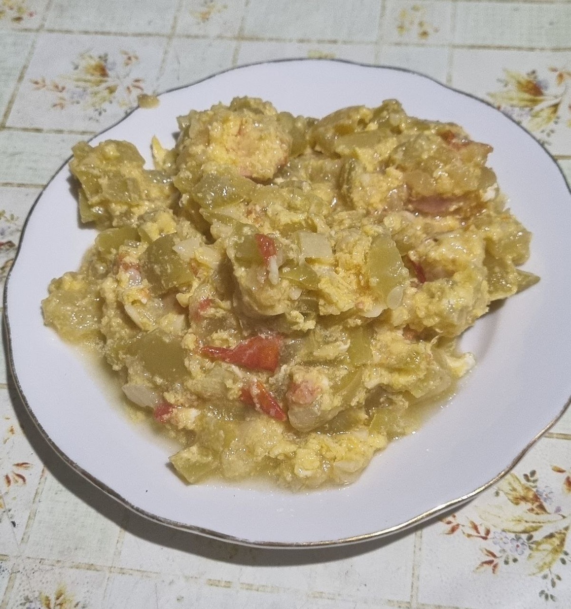 Перец и кабачок .