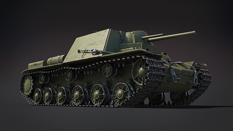 3D-изображение опытного танка КВ-7 первого образца. Изображение в свободном доступе.