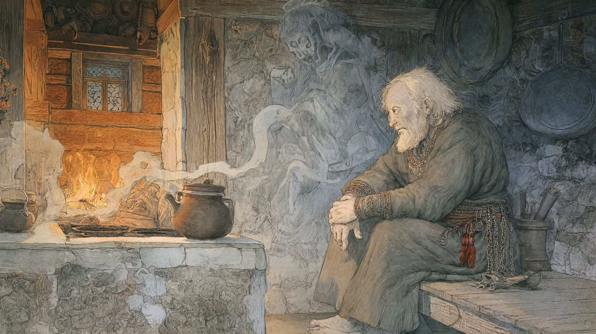 Оставляйте Домовому угощение — молоко, печенье, щепотку соли на ночь (у печки или в укромном углу).