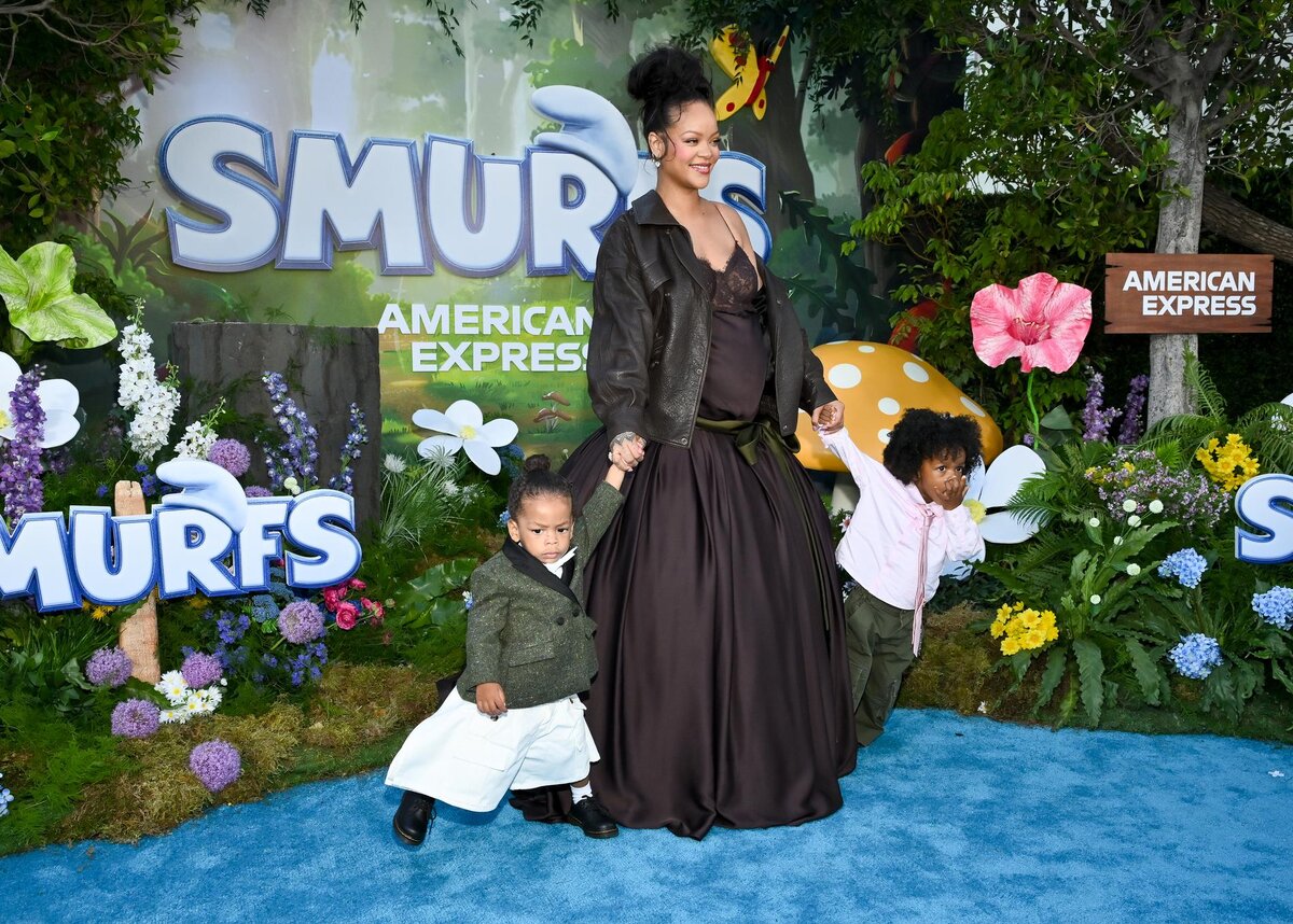     Рианна с сыновьями от A$AP Rocky. Фото: Getty Images