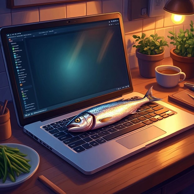 Перед тем, как гневный коммент отправить, положи на клавиатуру кусочек селедки