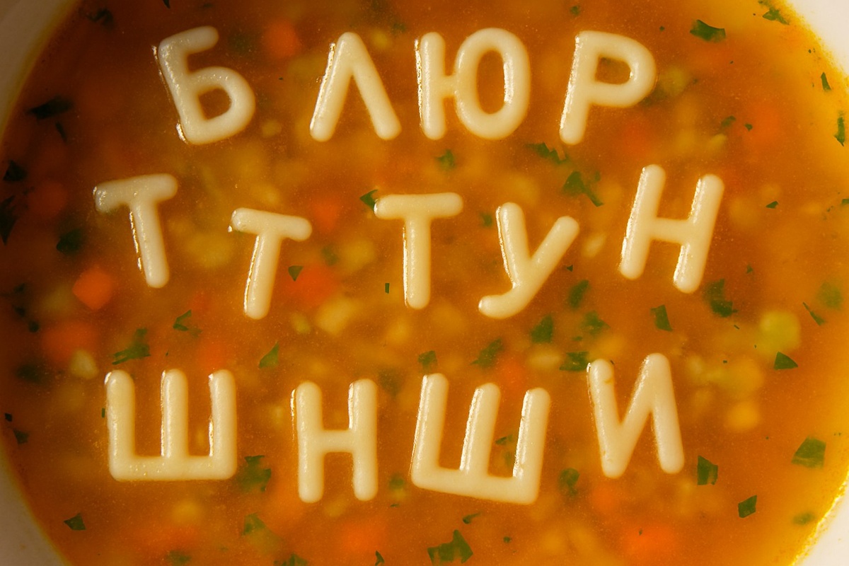«Буквенный суп» — вылавливаем ложкой буквы из воды