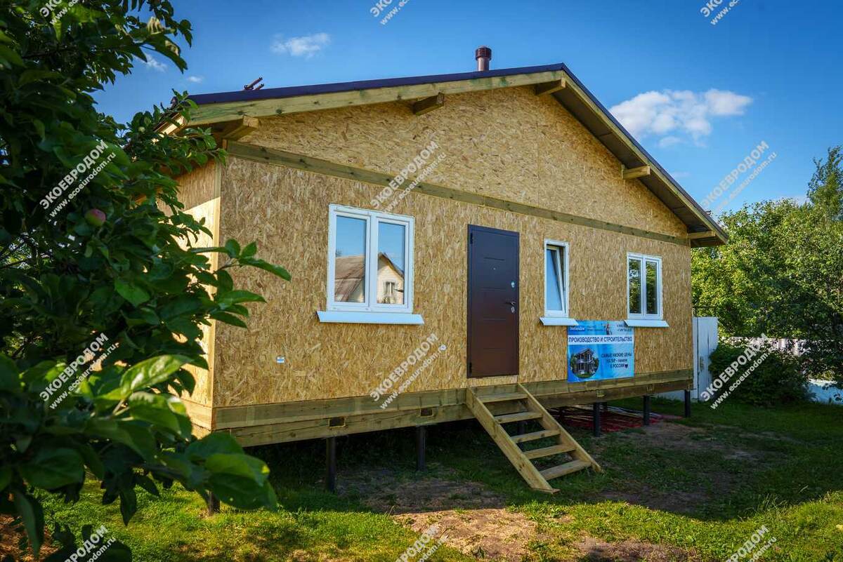   Дом из СИП-панелей не дает усадки