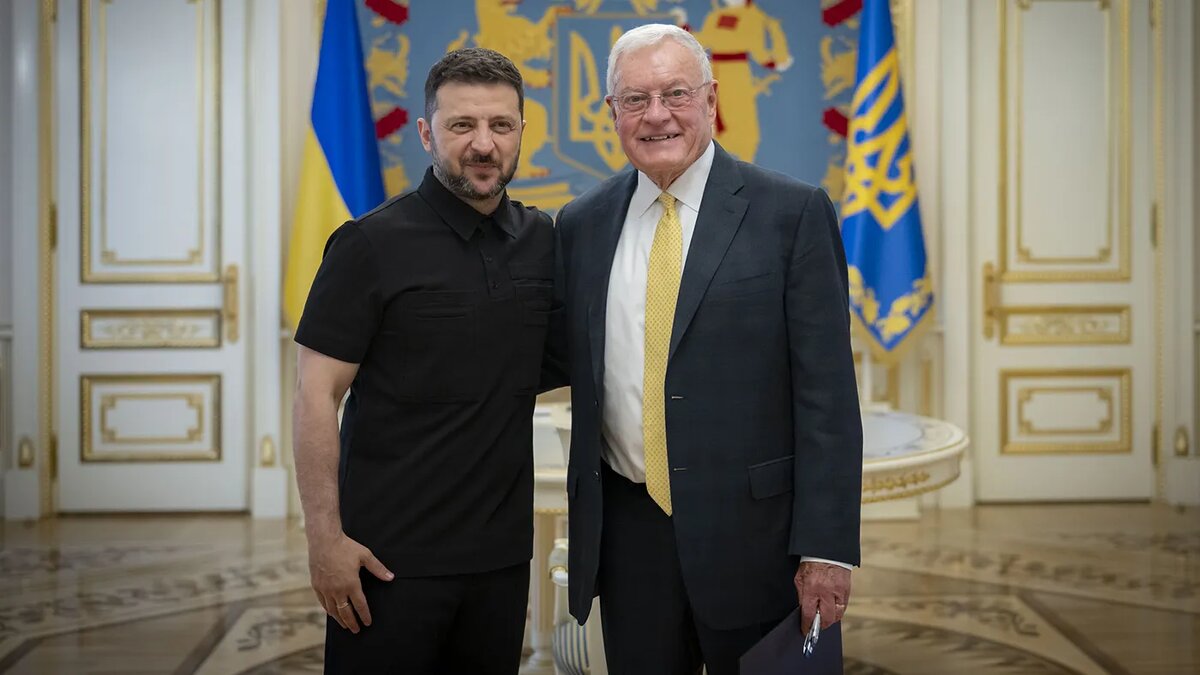   Пресс-служба президента Украины- Президент Украины Владимир Зеленский и спецпредставитель президента США по Украине Кит Келлог